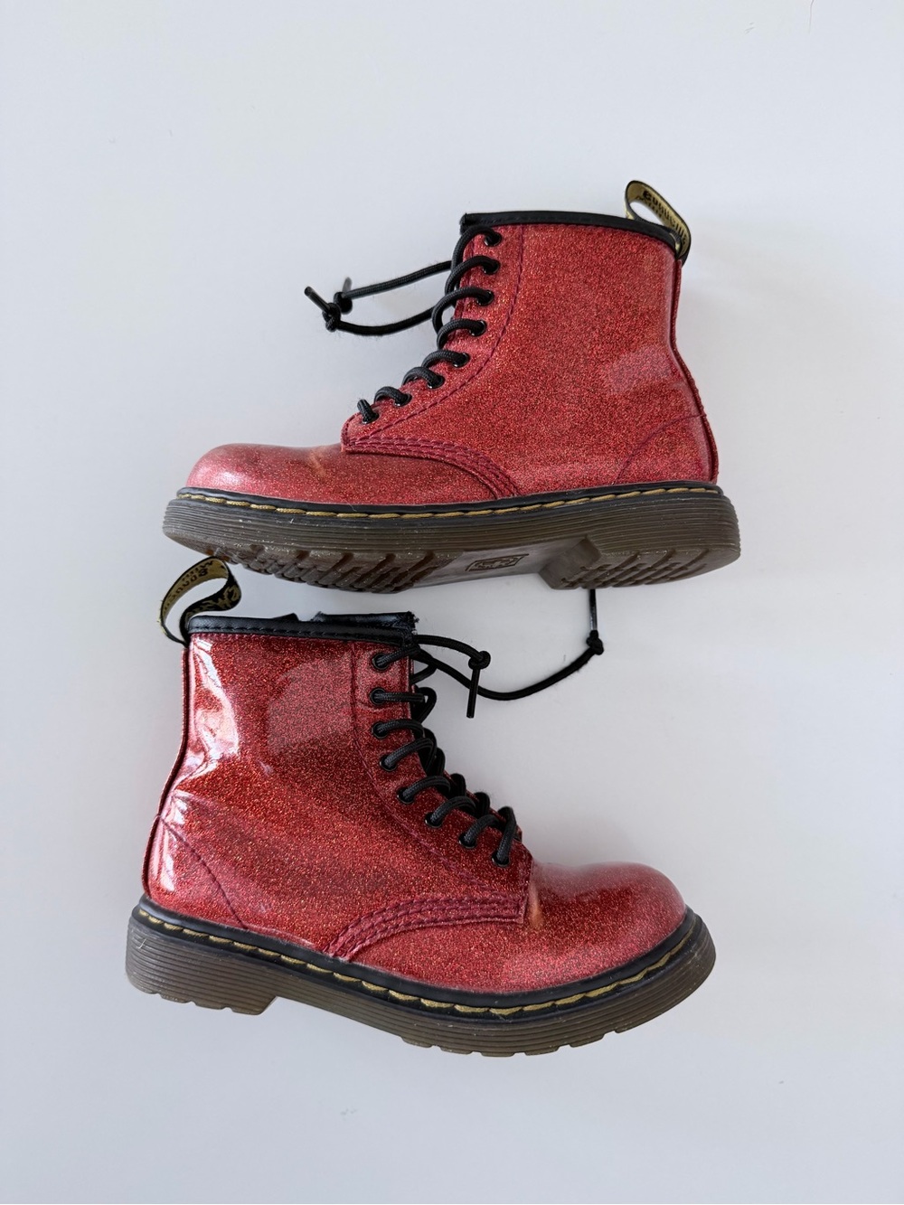 Dr. Martens 1460 Glitter Toddler Ankle Boots Size 10 - Picture 5 of 8
